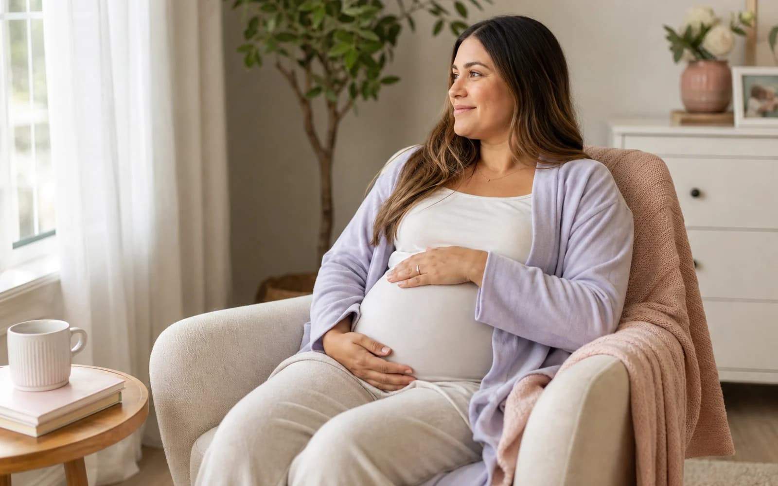 Preparing calmly before a late-pregnancy appointment