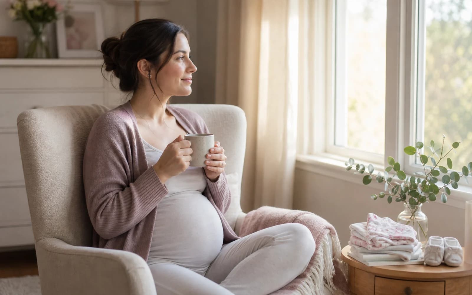 Illustration for Morning sickness remedies in the first trimester (what actually helps)