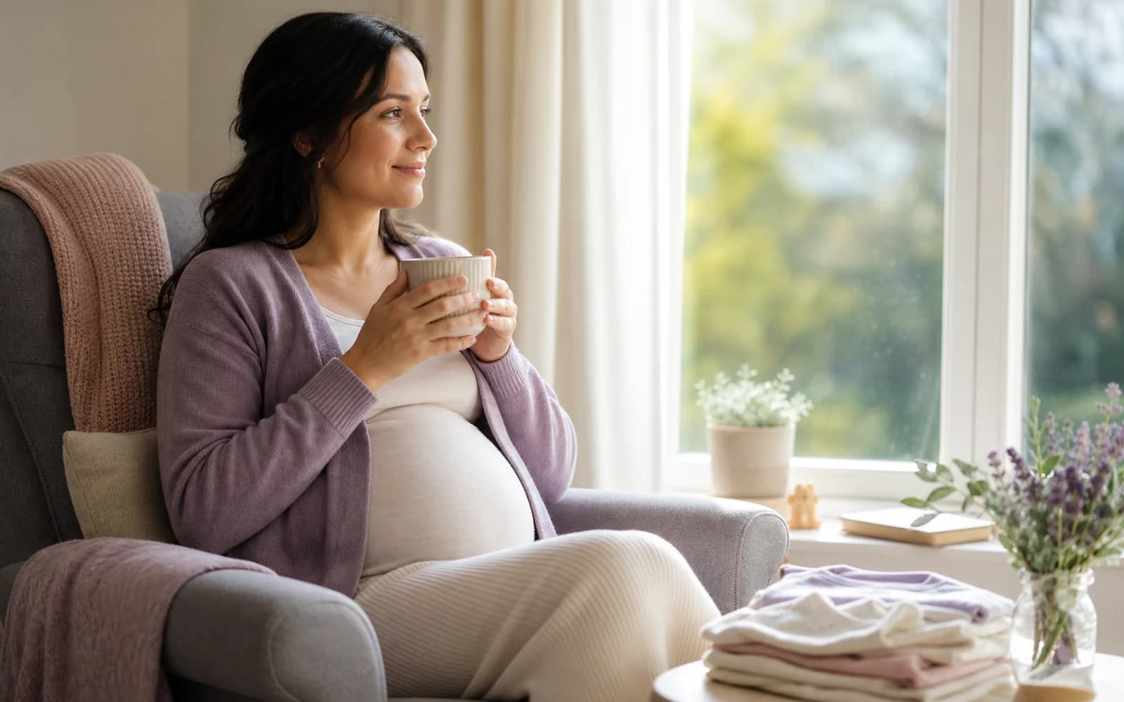 A balanced pregnancy meal with oily fish and vegetables