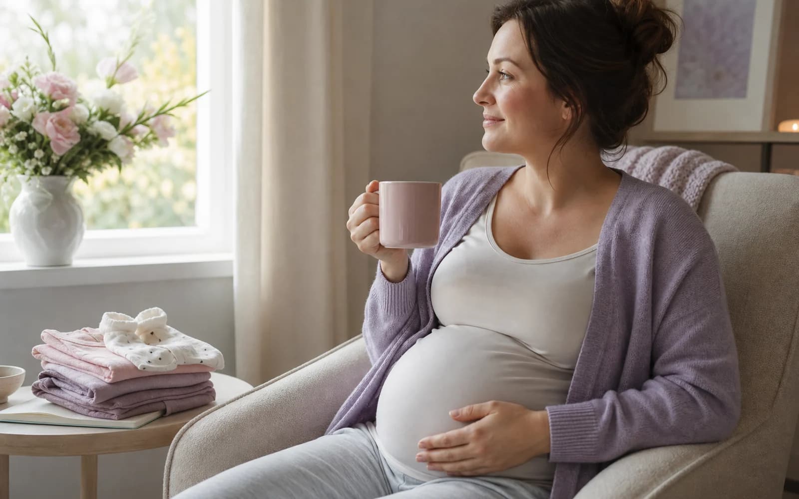 A calm home corner for seated pelvic floor practice