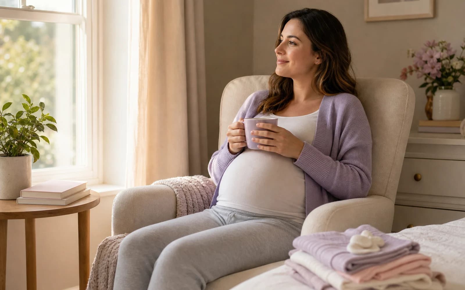 Illustration for Round ligament pain relief in the second trimester