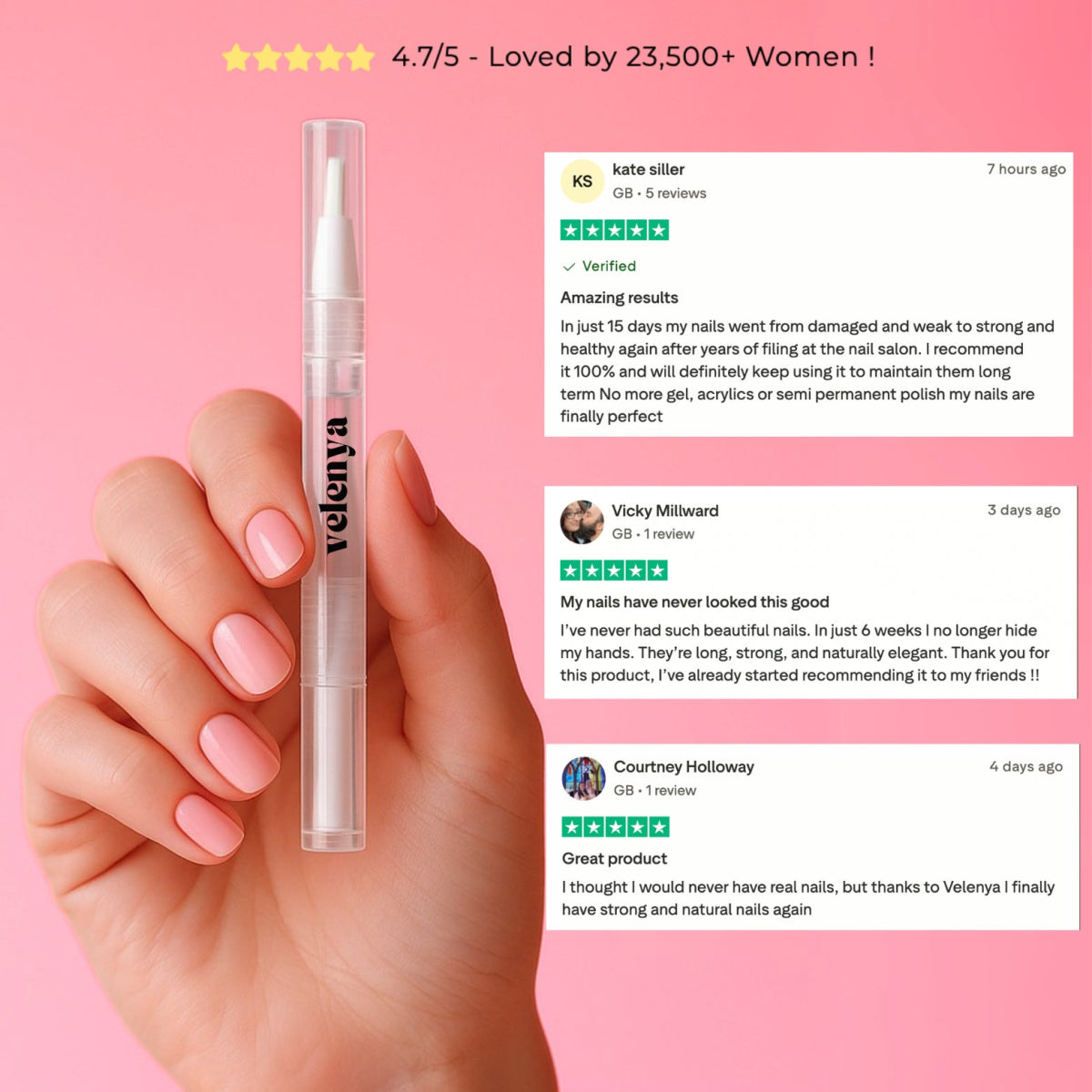 Nail Growth Serum Pen - Velenya